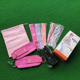 마이웨잇 심으뜸 홈트밴드세트 홈짐 여자홈트레이닝기구 운동용고무밴드 — 4점을 준 리뷰어가 2021년 7월 올린 사용 사진