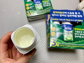 LIVE 매일바이오 알로에 드링킹 요거트 — 5점을 준 리뷰어가 2022년 4월 올린 사용 사진