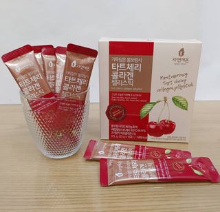 자연에온 가득담은 몽모랑시 타트체리 콜라겐 젤리스틱 — 5점을 준 리뷰어가 2021년 1월 올린 사용 사진