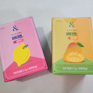 비타앤C 레몬맛, 망고맛 — 4.5점을 준 리뷰어가 2021년 8월 올린 사용 사진