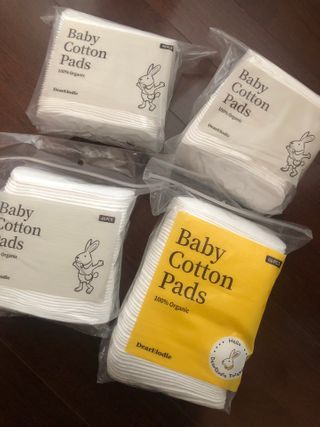 디어엘로디 프리미엄 유기농 베이비 솜티슈 40매 3 + 1 PACK — 5점을 준 리뷰어가 2021년 2월 올린 사용 사진