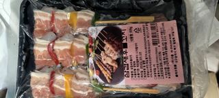[다물꼬치] 삼겹새우롤꼬치 5개입 350g  + 데리야끼소스 120g + 매운고추소스 120g — 5점을 준 리뷰어가 2021년 11월 올린 사용 사진
