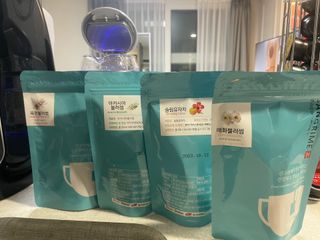 산그리메 아카시아+목련+매화+슬림 유자차 Set — 5점을 준 리뷰어가 2021년 10월 올린 사용 사진