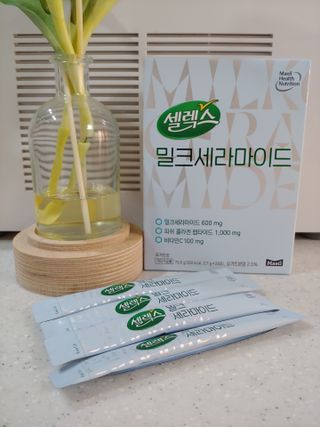 셀렉스스포츠 셀렉스 밀크세라마이드 저분자피쉬콜라겐 28포 X 1박스 — 5점을 준 리뷰어가 2021년 7월 올린 사용 사진