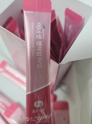 이너셋 엔자임 타임 1개월분, 3gX30포X1박스 곡물발효효소 유산균 — 4점을 준 리뷰어가 2023년 3월 올린 사용 사진