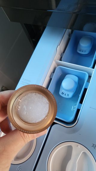 마더케이 디아 프리미엄 아기세제&섬유유연제 — 5점을 준 리뷰어가 2021년 11월 올린 사용 사진