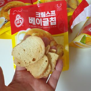 딜라이트 프로젝트 오뚜기스프 베이글칩 2종 — 3점을 준 리뷰어가 2021년 8월 올린 사용 사진