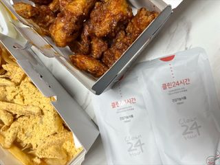 클린24시간 1BOX(5포) + 전용보틀(500ml) — 5점을 준 리뷰어가 2022년 8월 올린 사용 사진