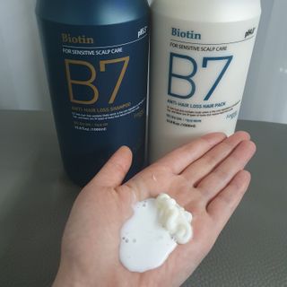 [포레스트스토리] B7 안티 헤어로스 샴푸1,000ml + 헤어팩 1,000ml — 5점을 준 리뷰어가 2021년 3월 올린 사용 사진