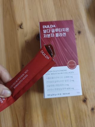 [덜다] 글루타치온 저분자 콜라겐 (20g x 15포) — 5점을 준 리뷰어가 2023년 8월 올린 사용 사진