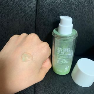 김정문알로에 큐어 큐어 알로에 리프레쉬 젤리 세럼, 큐어 알로에 하이드로 젤리 크림 — 5점을 준 리뷰어가 2021년 3월 올린 사용 사진