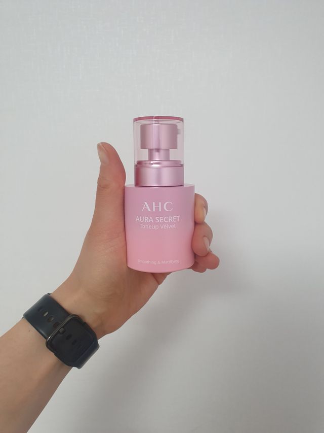 AHC 아우라 시크릿 톤업 벨벳 리뷰 사진