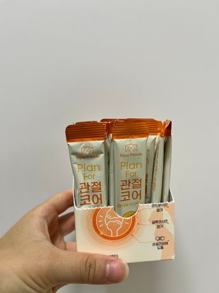 비쥬프렌즈 플랜 포 관절코어 — 5점을 준 리뷰어가 2022년 8월 올린 사용 사진