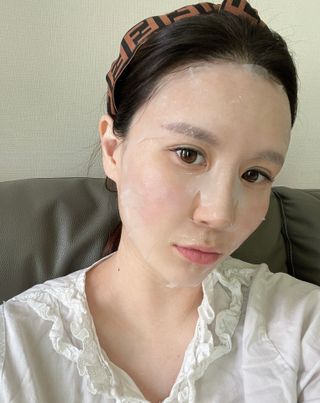 닥터마시멜로 닥터마스멜로 마블러스 아쿠아 클리닉 마스크 — 5점을 준 리뷰어가 2021년 6월 올린 사용 사진