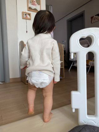 쿠잉 에어드라이  풀커버 팬티기저귀 (L/XL/XXL/XXXL) 1팩 — 5점을 준 리뷰어가 2023년 1월 올린 사용 사진