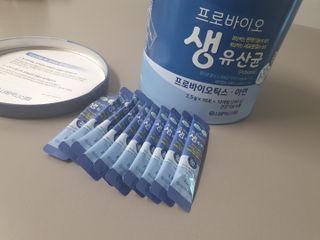 서울약사신협_프로바이오생유산균_2.5G x 100포 — 4.5점을 준 리뷰어가 2021년 5월 올린 사용 사진