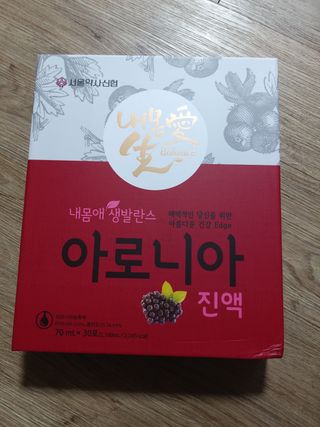 서울약사신협_내몸애생발란스아로니아_70ml x 30포 — 5점을 준 리뷰어가 2021년 6월 올린 사용 사진