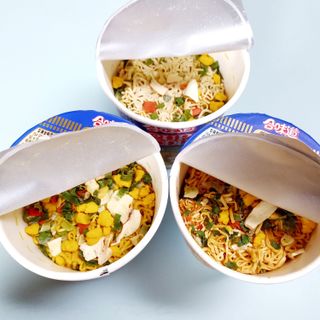 NISSIN 닛신 컵누들  4종 - 씨푸드오리지날, 씨푸드 스파이시, 씨푸드 커리, 씨푸드 XO소스 — 5점을 준 리뷰어가 2021년 12월 올린 사용 사진
