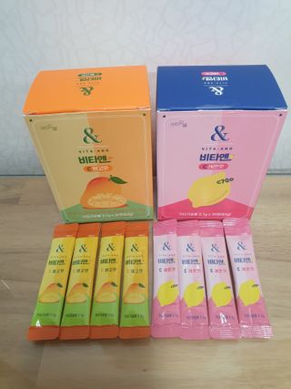 비타앤C 레몬맛, 망고맛 — 5점을 준 리뷰어가 2021년 5월 올린 사용 사진