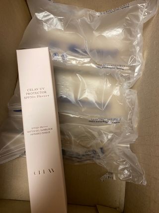프리마인 선크림만 바꿨을 뿐인데 매일 물 2L챙겨먹고 기초케어 완벽하게 한 물빛피부 완성,셀라브UV프로텍터 — 5점을 준 리뷰어가 2023년 7월 올린 사용 사진