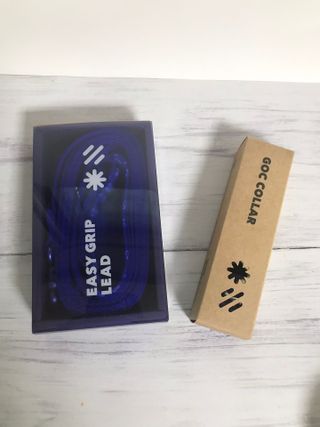 베이컨박스 [BACON] 고아웃클럽 이지그립 리드줄, 목줄 세트-BLUE — 4점을 준 리뷰어가 2021년 6월 올린 사용 사진