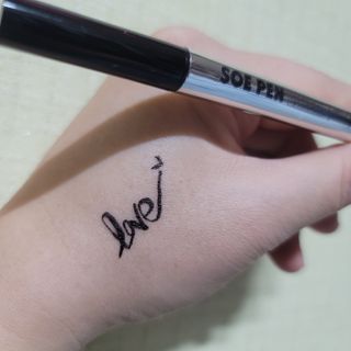 [MONDRAW] 몬드로우 붓펜 아이라이너 — 3점을 준 리뷰어가 2022년 1월 올린 사용 사진