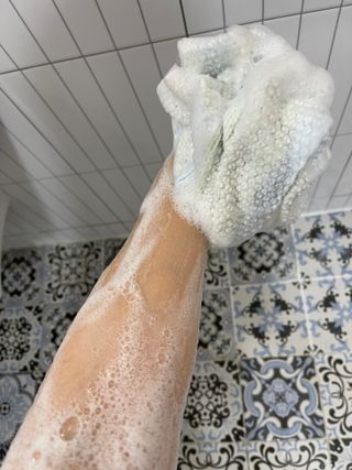 카프리나 프레쉬 산양밀크 어메이징 바디워시 500ml(오리지널향) — 5점을 준 리뷰어가 2023년 4월 올린 사용 사진