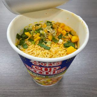 NISSIN 닛신 컵누들  4종 - 씨푸드오리지날, 씨푸드 스파이시, 씨푸드 커리, 씨푸드 XO소스 — 5점을 준 리뷰어가 2022년 2월 올린 사용 사진