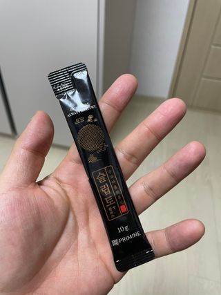 프리마인 자체 기업부설 연구소에서 찾아낸 건강한 수면의 비밀.  슬립토 플러스 30포 — 4점을 준 리뷰어가 2022년 4월 올린 사용 사진