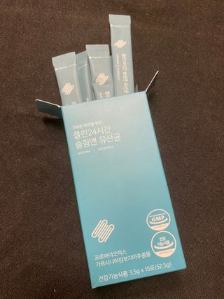 클린24시간 슬림앤유산균 1박스 (3.5g X 15포) — 5점을 준 리뷰어가 2022년 8월 올린 사용 사진