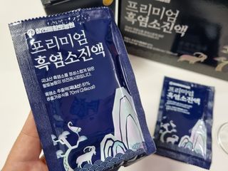 참앤들황토농원 국내산 흑염소를 정성스럽게 담은, 프리미엄 흑염소 진액 70ml x 30포 1박스 — 5점을 준 리뷰어가 2023년 1월 올린 사용 사진
