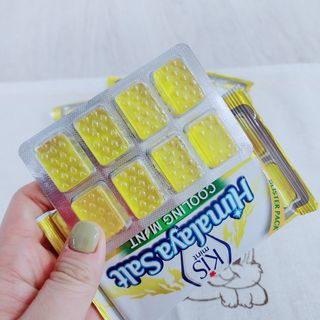 마요라 히말라야 솔트 캔디 2종-페퍼민트 맛, 라임민트 맛 — 5점을 준 리뷰어가 2023년 1월 올린 사용 사진