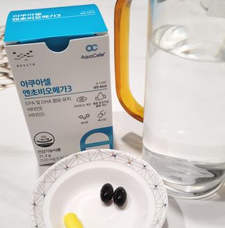 메디포스트 모비타 아쿠아셀 엔초비오메가3 60캡슐 — 5점을 준 리뷰어가 2022년 11월 올린 사용 사진