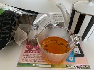 산그리메 작두콩차 — 4점을 준 리뷰어가 2021년 4월 올린 사용 사진