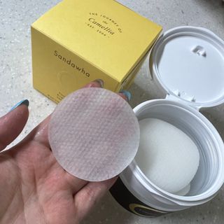 산다화 비타민씨 화이트닝 토너 패드 — 5점을 준 리뷰어가 2023년 5월 올린 사용 사진
