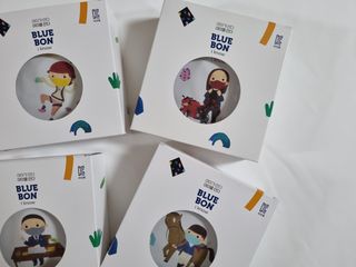 [블루 본 아이노우] 유아용 컬러마스크 40 PCS SET 2중 택 1 — 5점을 준 리뷰어가 2021년 4월 올린 사용 사진