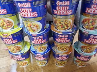 NISSIN 닛신 컵누들  4종 - 씨푸드오리지날, 씨푸드 스파이시, 씨푸드 커리, 씨푸드 XO소스 — 5점을 준 리뷰어가 2022년 4월 올린 사용 사진