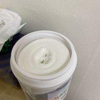 디레시피 손세정 티슈 — 4점을 준 리뷰어가 2021년 1월 올린 사용 사진