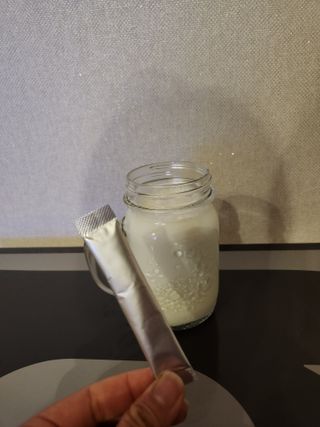 하나마이 [BEST 판매율 1위] 카스피해 유산균 종균_발효기가 필요없이 간편하게 만들어 먹는 요거트 생유산균 — 4.5점을 준 리뷰어가 2023년 3월 올린 사용 사진
