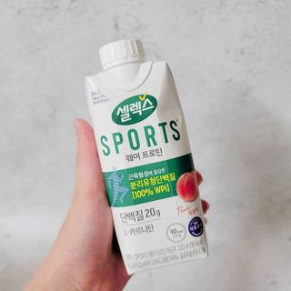 셀렉스스포츠 셀렉스 스포츠 웨이 프로틴 복숭아_ 330ml x 12팩 — 5점을 준 리뷰어가 2021년 10월 올린 사용 사진