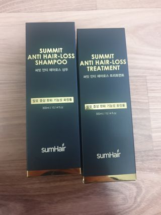 썸헤어 / SUMHAIR 썸헤어  써밋 안티 헤어로스 샴푸+트리트먼트 — 5점을 준 리뷰어가 2021년 5월 올린 사용 사진