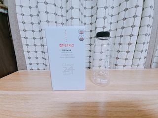 클린24시간 1BOX(5포) + 전용보틀(500ml) — 4.5점을 준 리뷰어가 2022년 7월 올린 사용 사진