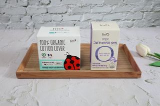 아임오 그날 전 보라지유 100퍼센트 + 아임오 유기농 순면 롱 팬티라이너 20P + 쿠폰북 — 5점을 준 리뷰어가 2021년 7월 올린 사용 사진