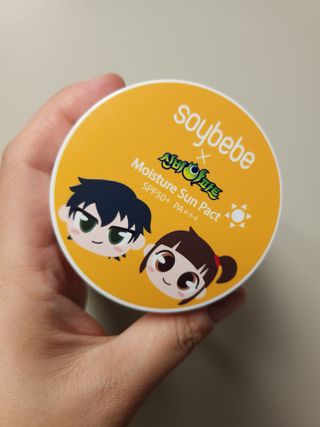 소이베베X신비아파트 모이스쳐 선팩트 SPF50+ PA+++ — 5점을 준 리뷰어가 2023년 4월 올린 사용 사진