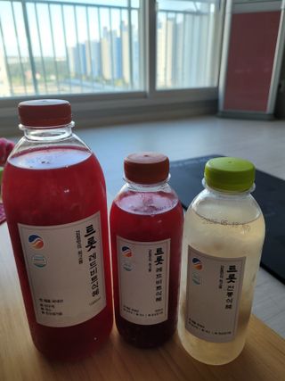 트롯전통식혜 트롯레드비트식혜 1리터 +500리터 — 4점을 준 리뷰어가 2021년 5월 올린 사용 사진