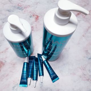 헤어플러스 가는모발용 비타 서플라이 샴푸, 트리트먼트, 앰플 5개SET — 5점을 준 리뷰어가 2021년 7월 올린 사용 사진