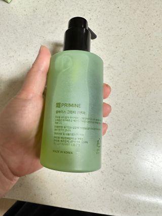 프리마인 메이크업과 들뜨는 각질까지 한방에 깐달걀로! 순하기까지한 셀베이스 그린티클렌저(200ml) — 5점을 준 리뷰어가 2023년 5월 올린 사용 사진