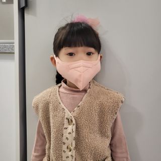 애니가드키즈 새부리형  소형L 5컬러 각 10매입 [크리미베이지, 코튼핑크, 블루레이크, 페일로즈, 민트그린] — 5점을 준 리뷰어가 2022년 2월 올린 사용 사진