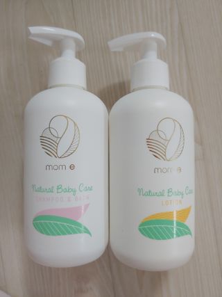 mom e 맘이 내추럴 베이비 케어 샴푸앤바스+로션 — 5점을 준 리뷰어가 2021년 1월 올린 사용 사진