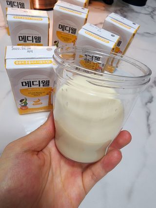 메디웰 페디아드링크 미니 바나나맛 — 5점을 준 리뷰어가 2022년 8월 올린 사용 사진